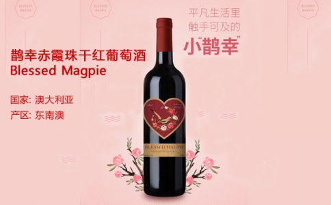 鵲幸赤霞珠干紅葡萄酒 南澳州產區 Blessed Magpie